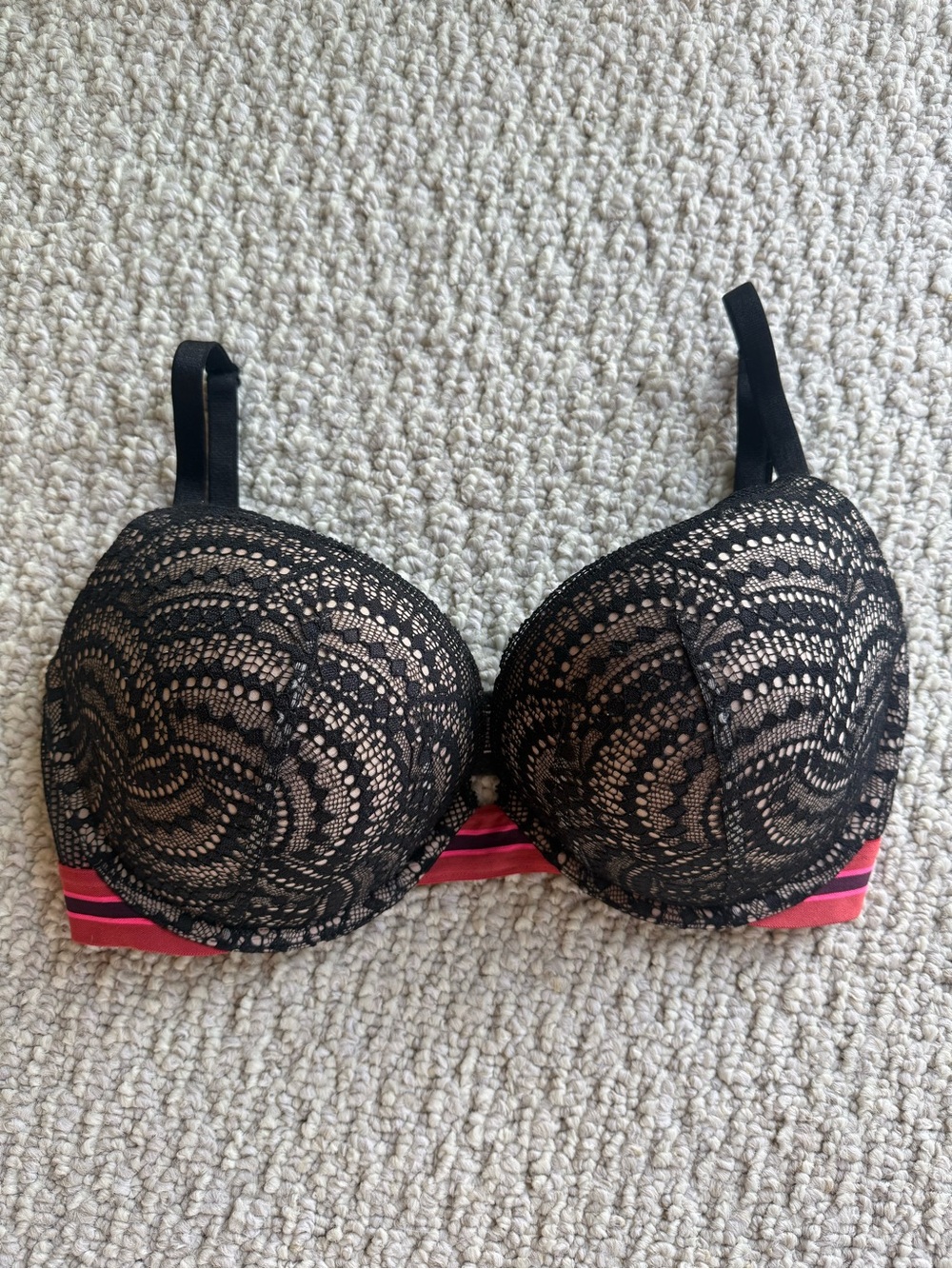 Victoria's Secret Very Sexy Push Up Black Lace Bra